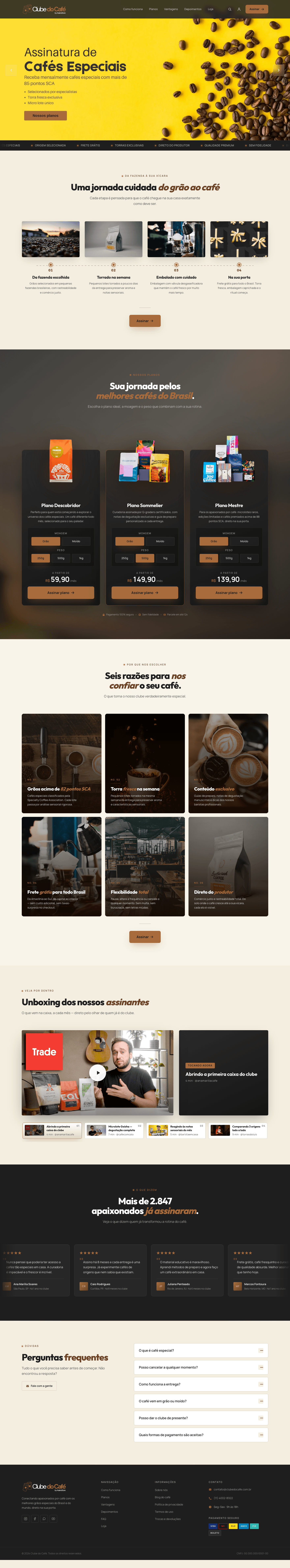 Preview de uma loja real criada na AssineStore